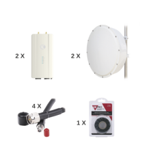 Enlace completo de 2 radios FORCE400C con antenas TXP-4965-30PB2-KIT (30 dBi), rango de frecuencia extendida (4.9 a 6.2 GHz) Enlace completo de 2 radios FORCE400C con antenas TXP-4965-30PB2-KIT (30 dBi), rango de frecuencia extendida (4.9 a 6.2 GHz)
