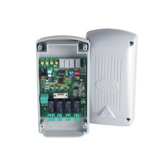 Receptor Cuadricanal para Exterior / 999 controles / Alta y baja administrables / 4 salidas de relevador Receptor Cuadricanal para Exterior / 999 controles / Alta y baja administrables / 4 salidas de relevador