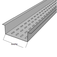 Fondo Perforado Perfil Z ancho de 4