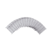 Curva Pre-Fabricada Horizontal de 90° con medidas de 54 mm de Peralte y 200 mm Ancho (54/200 mm)