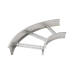 Curva Horizontal de Aluminio de 90° Perfil Z / Peralte 3 1/4