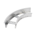 Curva Horizontal de Aluminio de 90° Perfil Z / Peralte 3 1/4