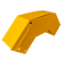 CHFIBER CURVA VERTICAL EXTERIOR A 90°  DE ALUMINIO PERALTE 4