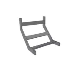 (CHCVIT1X12EPK) CURVA VERTICAL INTERIOR TUBULAR 1.5 DE PERALTE X 12 ANCHO PINT EPOx COLOR NEGRO, INCLUYE COPLes y tornilleria