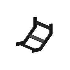 Curva vertical interior epoxica para charola tubular de 4 Curva vertical interior epoxica para charola tubular de 4