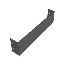 Placa de Cierre para Escalera de Aluminio / Peralte 3 1/4 Placa de Cierre para Escalera de Aluminio / Peralte 3 1/4