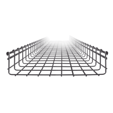 Charola Tipo Malla 105/400 mm, Acabado Electro Zinc, Hasta 668 Cables Cat6, Tramo de 3 Metros