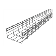 Charola Tipo Malla 166/200 mm, Acabado Electro Zinc, Hasta 528 Cables Cat6, Tramo de 3 Metros