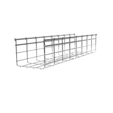 Charola Tipo Malla 166/450 mm, Acabado Electro Zinc, Hasta 1189 Cables Cat6, Tramo de 3 Metros