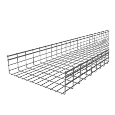 Charola Tipo Malla 166/600 mm, Acabado Electro Zinc, Hasta 1585 Cables Cat6, Tramo de 3 Metros
