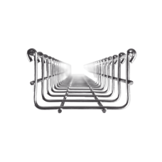 Charola Tipo Malla 54/100 mm, Acabado Electro Zinc, Hasta 86 Cables Cat6, Tramo de 3 Metros