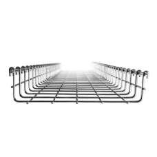 Charola Tipo Malla 54/250 mm, Acabado Electro Zinc, Hasta 215 Cables Cat6, Tramo de 3 Metros
