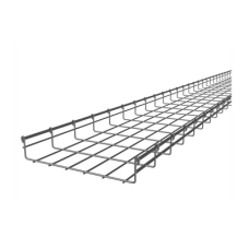 Charola Tipo Malla 54/300 mm, Acabado Electro Zinc, Hasta 258 Cables Cat6, Tramo de 3 Metros