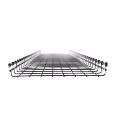 Charola Tipo Malla 54/400 mm, Acabado Electro Zinc, Hasta 344 Cables Cat6, Tramo de 3 Metros