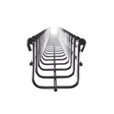 Charola Tipo Malla 54/50 mm, Acabado Electro Zinc, Hasta 43 Cables Cat6, Tramo de 3 Metros