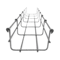 Charola Bimetálica Tipo Malla 54/100 mm, Ideal Para Utilizarse al Exterior o Zonas Húmedas, Hasta 86 Cables Cat6, Tramo de 3 Metros