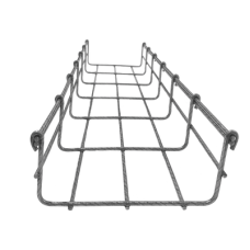 Charola Bimetálica Tipo Malla 66/150 mm, Ideal Para Utilizarse al Exterior o Zonas Húmedas, Hasta 158 Cables Cat6, Tramo de 3 Metros