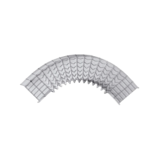 Curva Pre-Fabricada Horizontal de 90° con medidas de 105 mm de Peralte y 400 mm Ancho (105/400 mm)