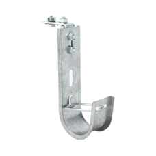 Soporte (Gancho) tipo J-Hook, hasta 28 cables Cat6, ideal para soportar cableado en los espacios de manipulación al aire, Para instalación en interior