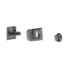 Kit 2 para unir tramos de charola, clema mediana, mas tornillo encastardo, con acabado Electro Zinc Kit 2 para unir tramos de charola, clema mediana, mas tornillo encastardo, con acabado Electro Zinc