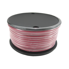 Rollo de cable grado marino calibre 12 en color rojo de 100 pies (30.48 m).