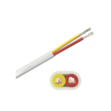 Rollo de cable plano grado marino calibre 14, de 2 conductores (rojo y amarillo) de 250 pies (76.2 m)