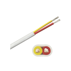 Rollo de cable plano grado marino calibre 14, de 2 conductores (rojo y amarillo) de 500 pies (152.4 m). de 2 conductores (rojo y amarillo)