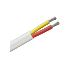 Rollo de cable plano grado marino calibre 6, de 2 conductores (rojo y amarillo) de 500 pies (152.4 m).
