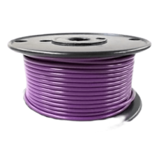 Cable Eléctrico Color Morado Calibre 14 / UL 1015-1230 / 600 Voltios / Temperatura 105°C Seco 75°C Húmedo / Cobre Estañado Clase K / Aislante PVC Retardante de Llama VW-1 / Resistente a Humedad Abrasión Ácido Com Cable Eléctrico Color Morado Calibre 14 / UL 1015-1230 / 600 Voltios / Temperatura 105°C Seco 75°C Húmedo / Cobre Estañado Clase K / Aislante PVC Retardante de Llama VW-1 / Resistente a Humedad Abrasión Ácido Com