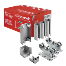 KIT para puertas autoportantes de hasta 3 m y 600 kg con rodillos de nylon