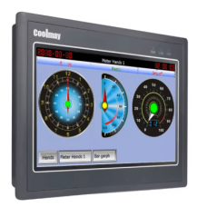 Panel HMI Táctil Industrial de 10 Pulgadas / Resolución 1024x600 píxeles / Interfaces RS232 + RS485 / Puerto Ethernet / Puerto USB / Software VCool Programming