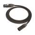 Cable XLR | 3 polos | Conector Hembra-Macho | Serie M | Carcasa Negra | Contactos Dorados | Ideal para Microfonía | Longitud 10m