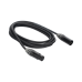 Cable XLR | 3 polos | Conector Hembra-Macho | Serie M | Carcasa Negra | Contactos Dorados | Ideal para Microfonía | Longitud 3m