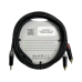 Cable 3.5mm a 2 RCA, conectores negros, con diferenciador de blanco y rojo en RCA MT380-RD - MT380-WH - MTP3C-BG, length 3m