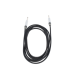 Cable de Audio | Plug 1/4 in a Plug 1/4 in Mono | Carcasa Cromada | Conectores Seetronic | Ideal para Instrumentos | Longitud 3m