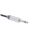 Cable de Audio | Plug 1/4 in a Plug 1/4 in Mono | Carcasa Cromada | Conectores Seetronic | Ideal para Instrumentos | Longitud 3m