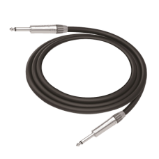Cable de Audio | Plug 1/4 in a Plug 1/4 in Mono | Carcasa Cromada | Conectores Seetronic | Ideal para Instrumentos | Longitud 5m