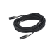Cable XLR | 3 polos | Conector Hembra-Macho | Serie M | Carcasa Negra | Contactos Dorados | Ideal para Microfonía | Longitud 10m