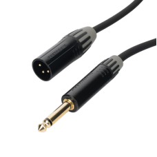 Cable de Audio | XLR 3 Polos Macho a Plug 1/4 in mono | Conector Seetronic Serie M SCMF3 - MP2X | Longitud 5m