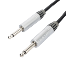 Cable de Audio | Plug 1/4 in a Plug 1/4 in Stereo | Carcasa Cromada | Conectores Seetronic | Longitud 3m