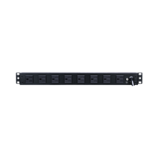 PDU Básico Para Distribución de Energía, Con 8 Tomas NEMA 5-15R Traseras y 2 Tomas 5-15R Frontales, 1UR, 15 Amp, 120 Vca