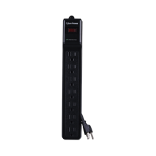 Multicontacto Con Supresor de Picos, Voltaje de Entrada 125 Vca NEMA 5-15P, Con 7 Salidas NEMA 5-15R, 1500 Joules