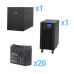 UPS Trifásico de 10 kVA/10 kW, Topología Online Doble Conversión, Voltaje de 208/220 Vca de L-L, Respaldo de 5 Minutos al 100% de Carga, Incluye Módulo y Banco de Baterías