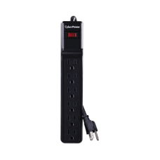 Multicontacto Con Supresor de Picos, Voltaje de Entrada 125 Vca NEMA 5-15P, Con 6 Salidas NEMA 5-15R, 1200 Joules