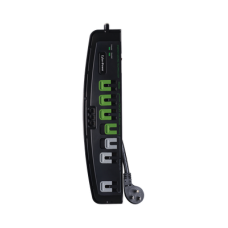 Multicontacto Con Supresor de Picos, Voltaje de Entrada 125 Vca NEMA 5-15P, Con 7 Salidas NEMA 5-15R, 2250 Joules, Protección RJ11