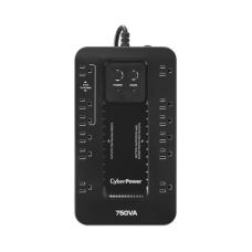 UPS de 750 VA/450 W, Topología Standby con Modo Ahorrador ECO, Entrada 120 Vca NEMA 5-15P, Con 12 Tomas NEMA 5-15R 