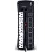 UPS Gamer de 1500 VA/1000 W, Topología Línea Interactiva, Entrada 120 Vca  NEMA 5-15P, y 13 Salidas NEMA 5-15R, Puerto USB, Con Regulador de Voltaje (AVR)