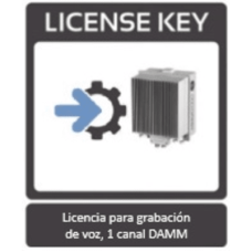 Licencia adicional para grabación de voz, 1 canal para sistema DAMM.