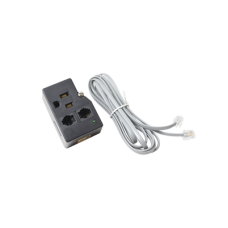 Protector para enchufe con salida única, circuito de 110 V/15 A, tornillo de retención, Telco RJ11 entrada/salida