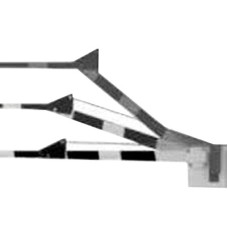 Brazo de madera con articulacion / Compatible con barreras DKS 1601